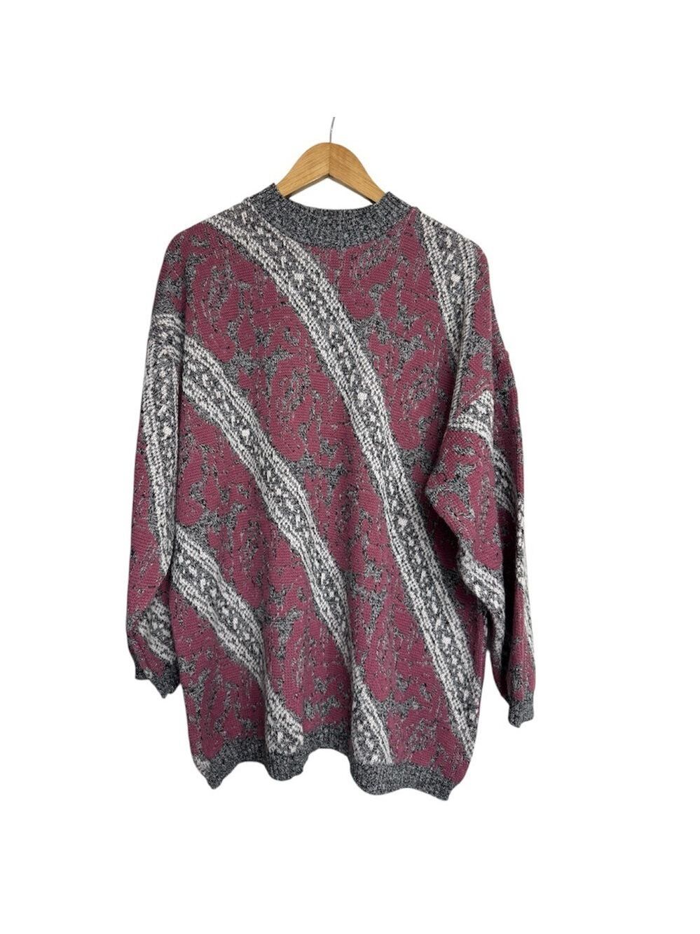 Vintage Grace Oversized Knit Sweater Made in Canada